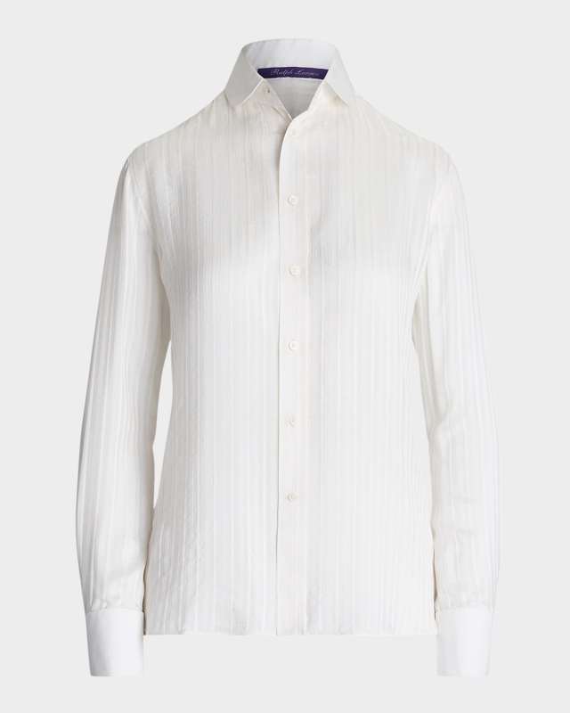 Cormac Stripe Tonal Jacquard Shirt